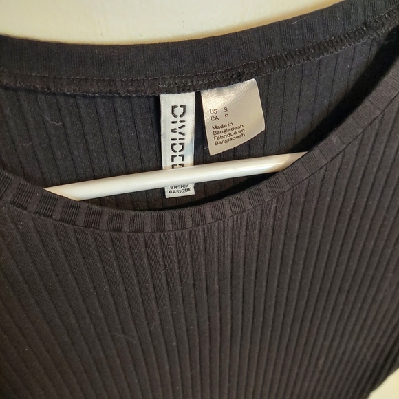 H&M Black Ribbed Dress - Picture 3 of 4